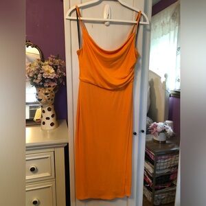 Laundry by Shelli Segal Cowl Neck Ribbed Slip Dress Size 4